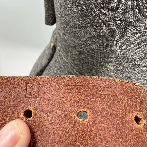 Fossil patchwork multi colored leather panel belt S - Picture 6 of 12